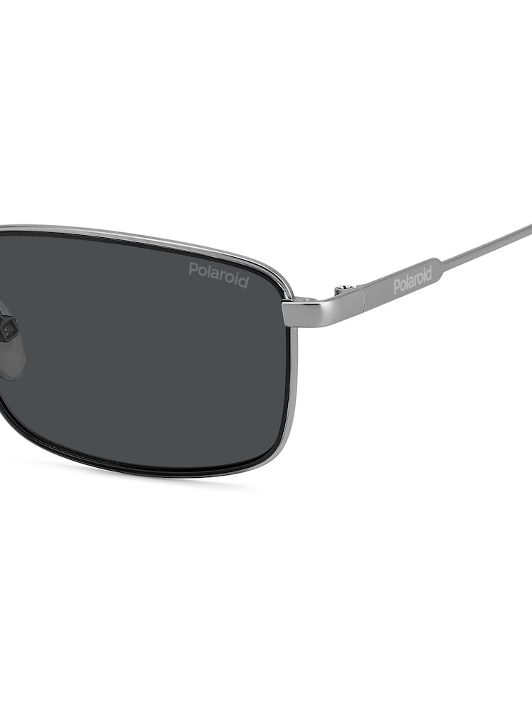 Polaroid Rectangular Black Sunglasses - Image 5 of 5