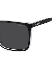 Polaroid Rectangular Black Sunglasses - 圖片 5，共 10