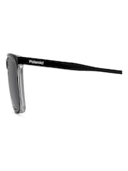 Polaroid Rectangular Black Sunglasses - 圖片 8，共 10