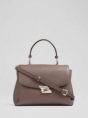 LK Bennett Natural Darcie Leather Top Handle Cross-Body - Image 1 of 5