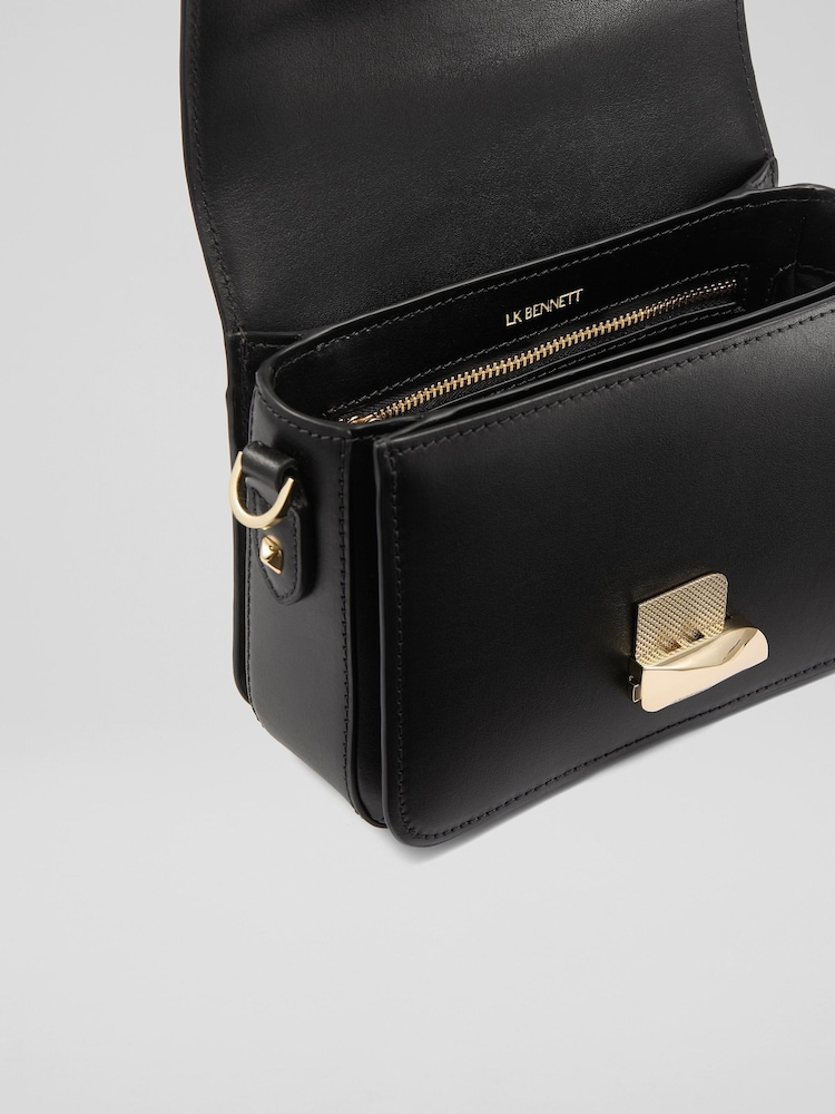 LK Bennett Black Frankie Smooth Leather Core Cross-Body - Image 3 of 3