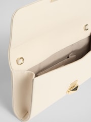 LK Bennett Natural Daisy Nappa Leather Long Clasp Clutch Bag - Image 3 of 3