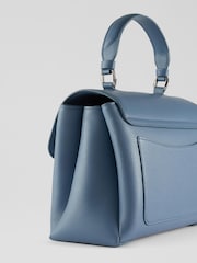 LK Bennett Blue Darcie Leather Top Handle Cross-Body - Image 5 of 6