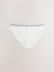 Black/White High Leg Logo Knickers 4 Pack - Image 3 of 7