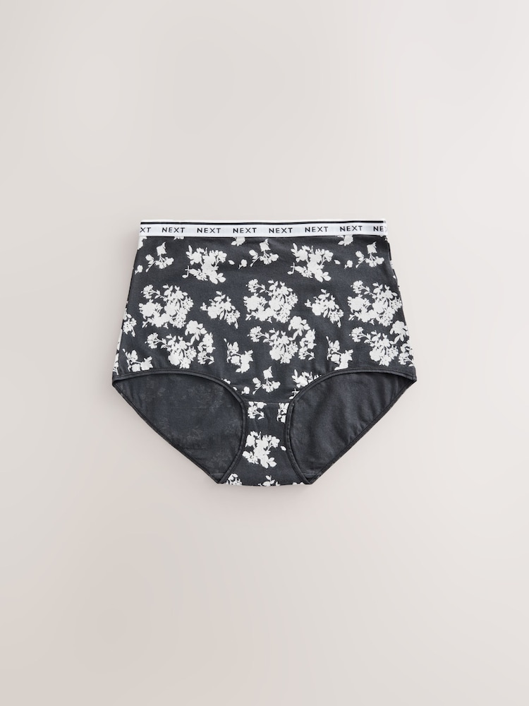 Negro/blanco crudo - Pack de 4 bragas con logotipo - Imagen 2 de 7