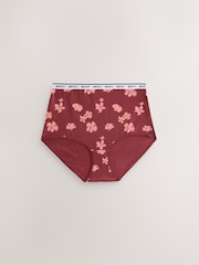 طباعة مربعات - حزمة سراويل داخلية من 7 قطع مصنوعة من القطن ومزينة بشعار - صورة 11 من 14