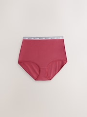 Gingham Print Full Brief Logo Knickers 7 Pack - Image 4 of 10