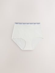Gingham Print Full Brief Logo Knickers 7 Pack - Image 6 of 10