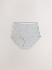 Gingham Print Full Brief Logo Knickers 7 Pack - Image 8 of 10