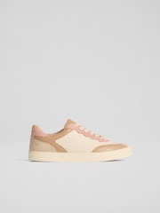 LK Bennett Brown Runner Leather Trainers - Image 1 of 3
