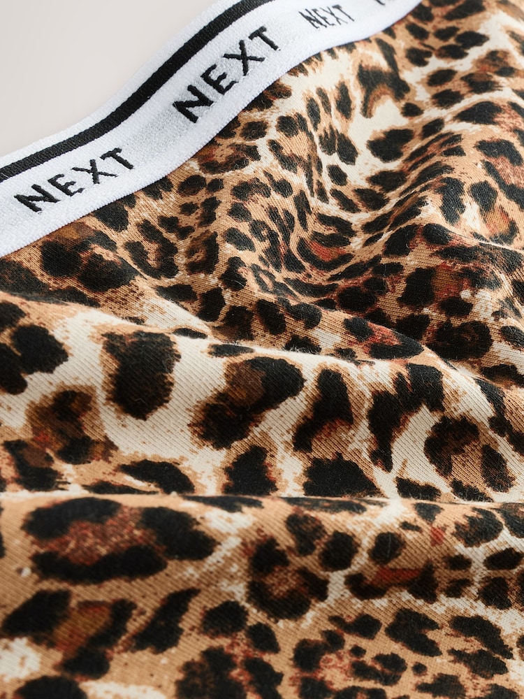 Leopard Print Full Brief Cotton Logo Knickers 4 Pack - Image 10 of 10 Leopard Print Full Brief Cotton Logo Knickers 4 Pack - Image 10 of 10
