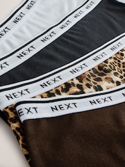 C леопардовым узором - Logo Knickers 4 Pack - Изображение 5 из 6