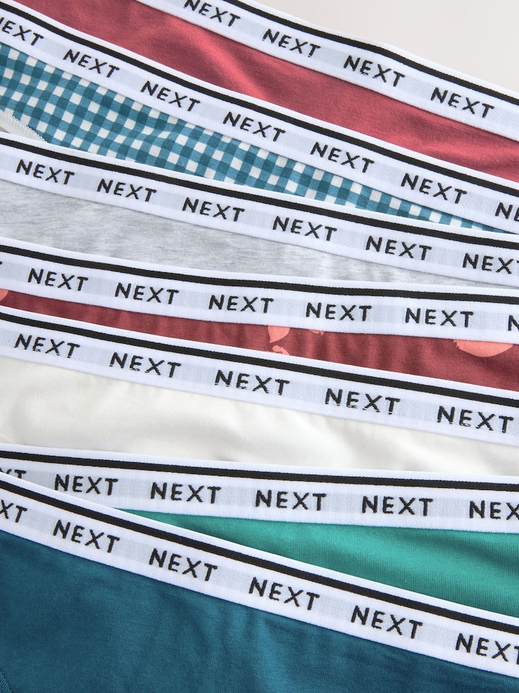 طباعة مربعات - حزمة سراويل داخلية من 7 قطع مصنوعة من القطن ومزينة بشعار - صورة 13 من 13 طباعة مربعات - حزمة سراويل داخلية من 7 قطع مصنوعة من القطن ومزينة بشعار - صورة 13 من 13