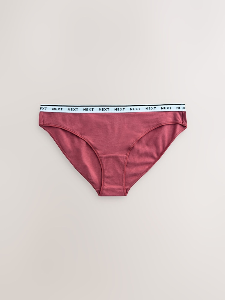 Gingham Print Bikini Logo Knickers 7 Pack - Image 2 of 10