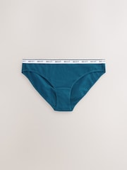 Gingham Print Bikini Logo Knickers 7 Pack - Image 8 of 10