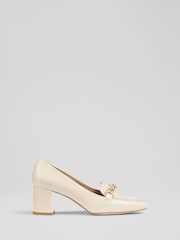 LK Bennett Johanna Trim Block Loafers - Slika 1 iz 4