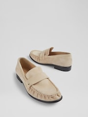 LK Bennett Brown Adira Stud Loafers - Image 3 of 4