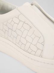 LK Bennett Natural Joy Leather Old Laser Cut - Image 4 of 4