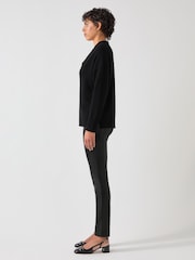 LK Bennett Black Ellen Stretch Skinny Trousers - Image 3 of 4