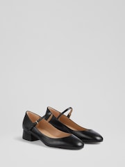 LK Bennett Black Beatrix Low Block Mary Jane - Image 2 of 4