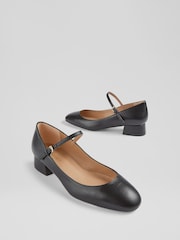 LK Bennett Black Beatrix Low Block Mary Jane - Image 3 of 4