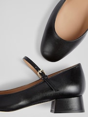 LK Bennett Black Beatrix Low Block Mary Jane - Image 4 of 4