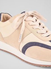 LK Bennett Blue Sport Nylon & Leather Sport Runner - Image 4 of 4