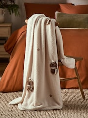 Cosy Hamish Embroidered Throw - Slika 2 iz 5