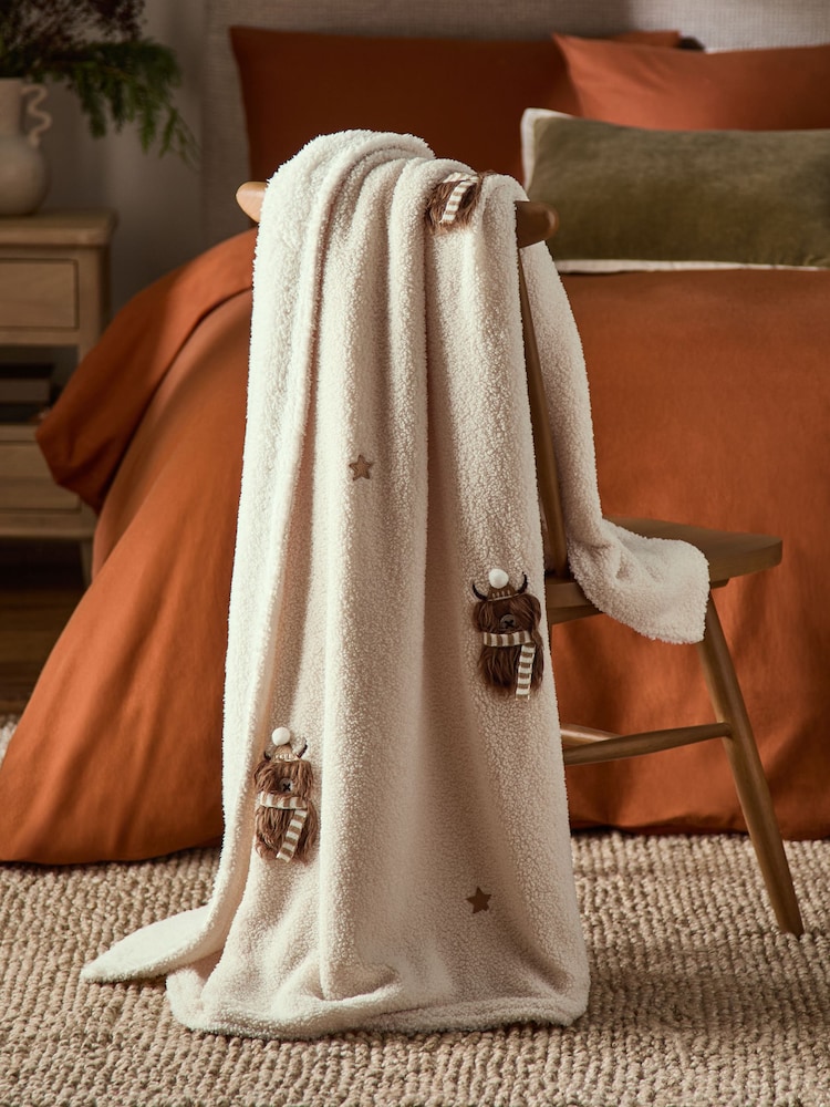 Cosy Hamish Embroidered Throw - Slika 2 iz 5