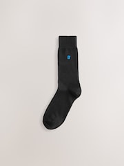Black Bold Multicolour Logo 5 Pack Embroidered Lasting Fresh Socks - Image 5 of 9