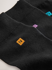 Black Bold Multicolour Logo 5 Pack Embroidered Lasting Fresh Socks - Image 9 of 9