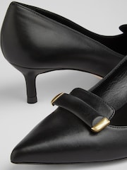 LK Bennett Caryn Smooth Leather Bar Trim Courts - Imagen 4 de 4