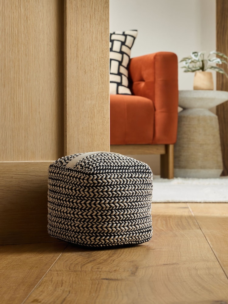 Monochrome Two Tone Plait Textured Doorstop - Image 1 of 4