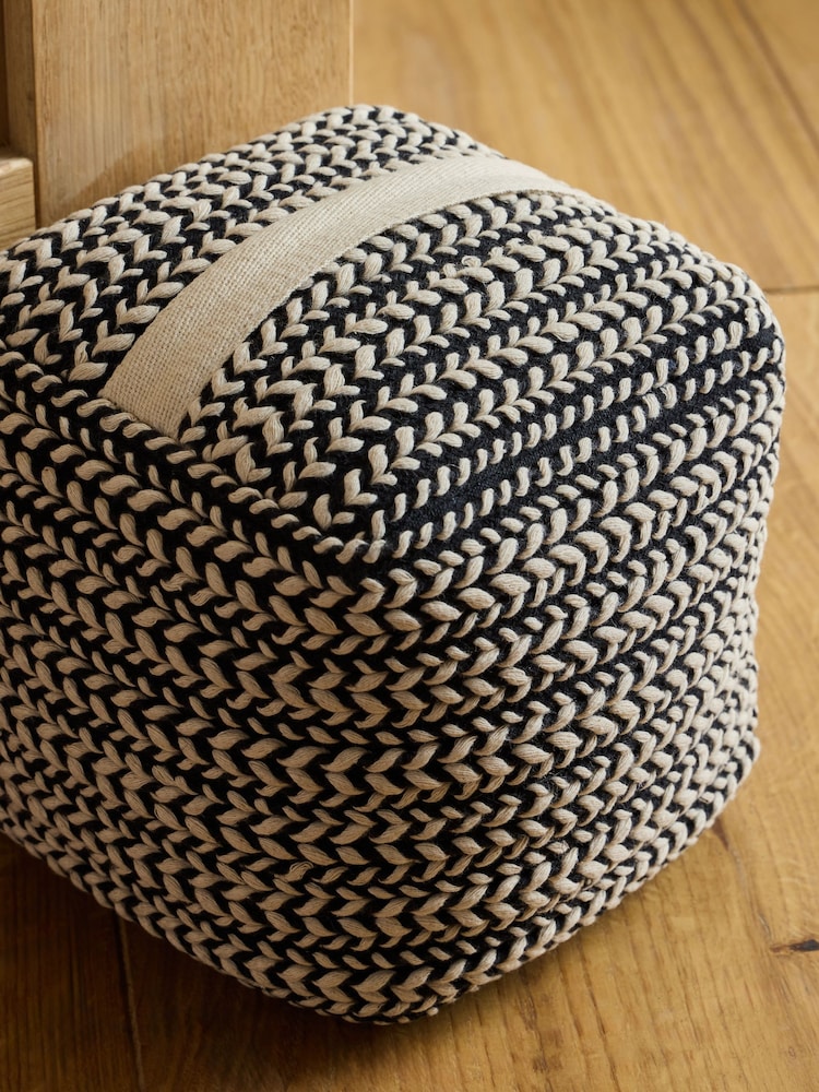 Monochrome Two Tone Plait Textured Doorstop - Image 2 of 4