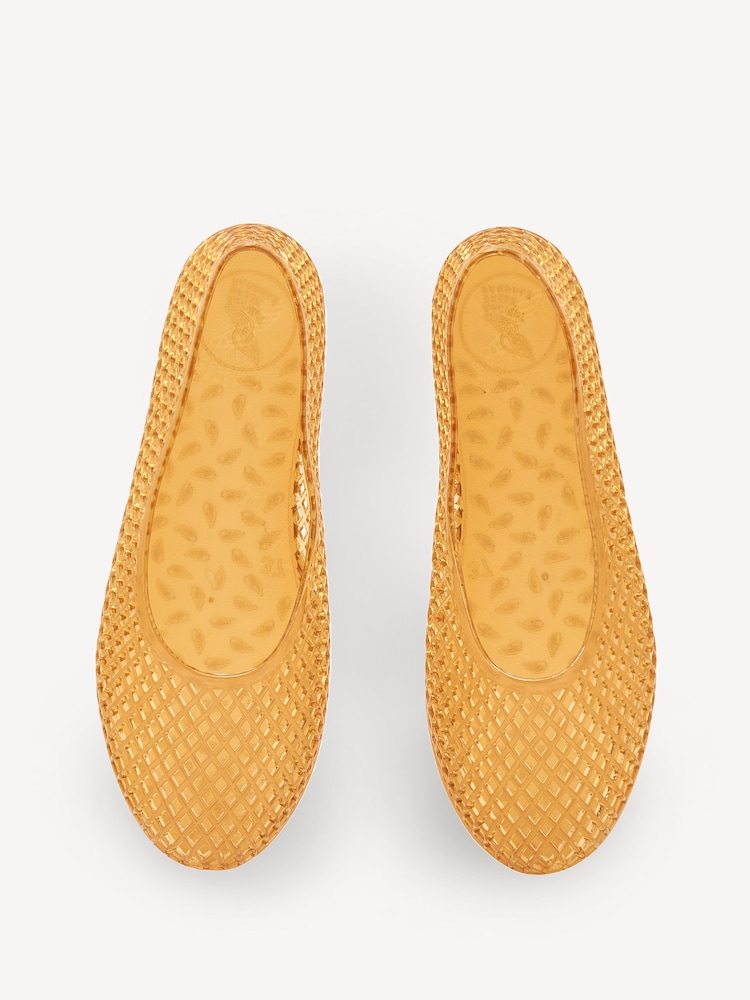 Ancient Greek Sandals Yellow IRO Jelly Shoes - Image 4 of 4