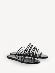 Ancient Greek Sandals Black Imatio Sandals - Image 2 of 4