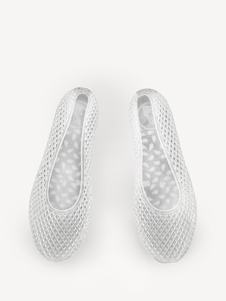Ancient Greek Sandals Silver IRO Jelly Shoes - Image 4 of 4