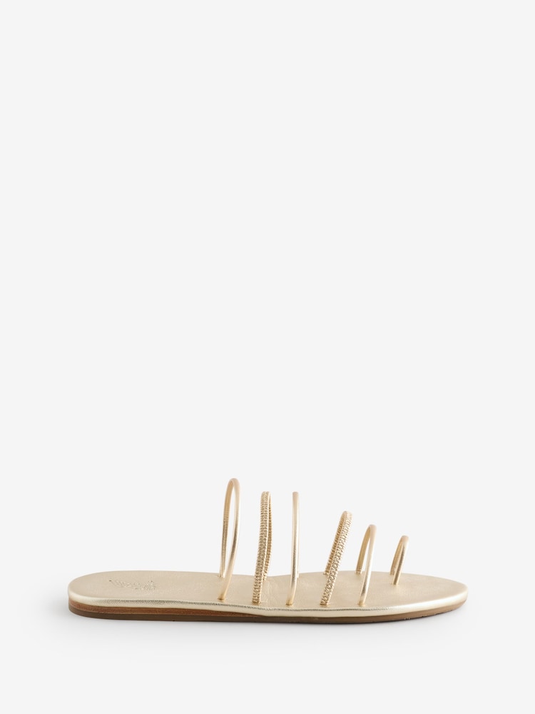 Ancient Greek Sandals Gold Imatio Sandals - Image 1 of 5 Ancient Greek Sandals Gold Imatio Sandals - Image 1 of 5