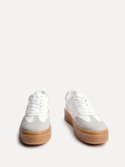 Серый - Linzi Kaia Lace Up Flatform Trainers - Image 4 of 6
