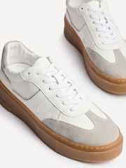 Серый - Linzi Kaia Lace Up Flatform Trainers - Image 5 of 6