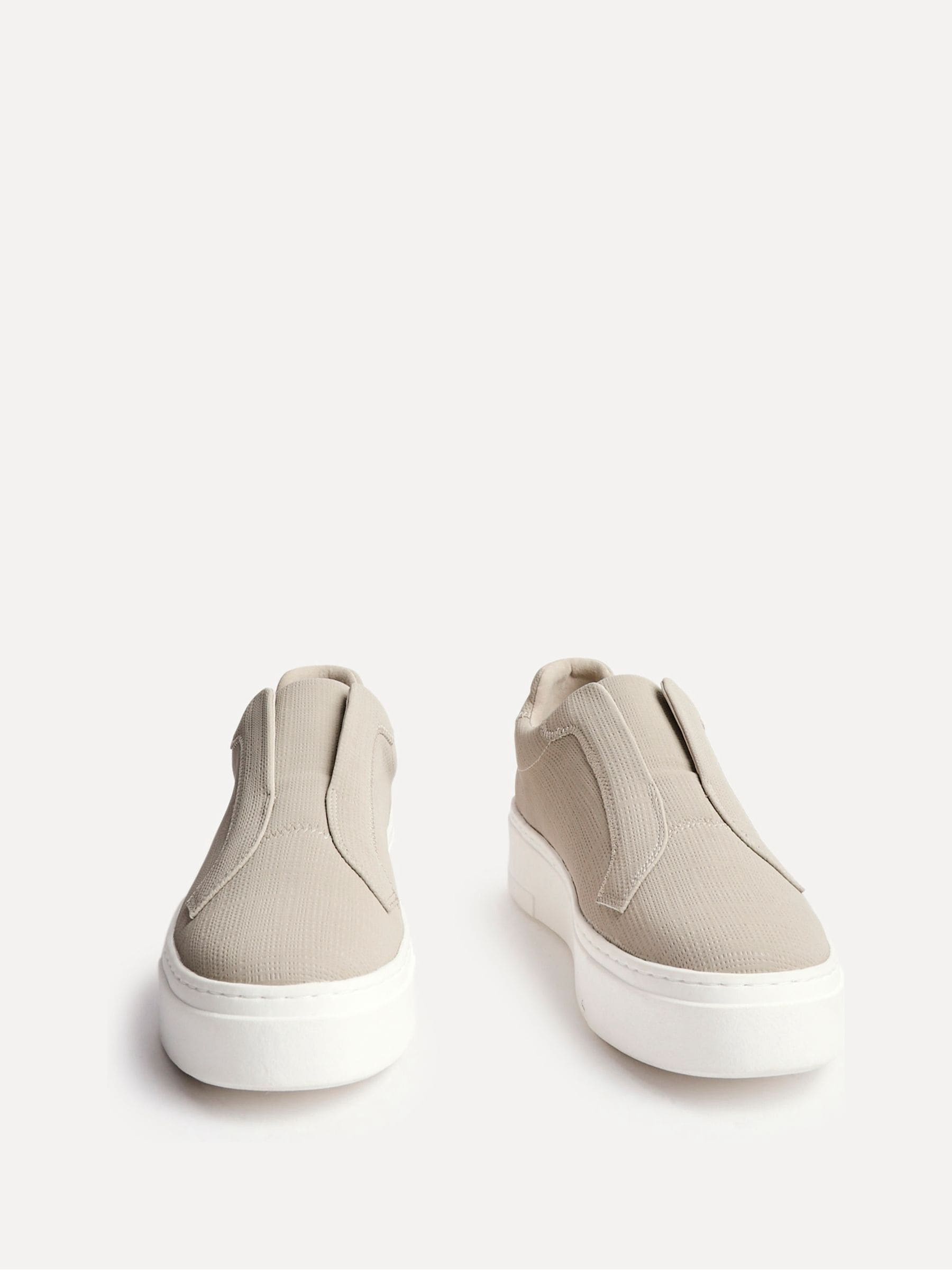Buy Linzi Natural Henley Flatform Slip-On Trainers from Next South