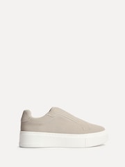 Linzi Natural Henley Flatform Slip-On Trainers - Image 3 of 6