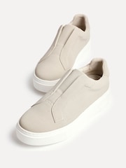 Linzi Natural Henley Flatform Slip-On Trainers - Image 5 of 6