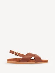 Ancient Greek Sandals Brown Ikesia Leather Sandals - Image 1 of 4