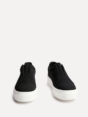Linzi Black Henley Flatform Slip-On Trainers - Image 4 of 5