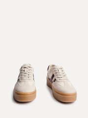 Телесный - Linzi Kaia Lace Up Flatform Trainers - Image 3 of 5