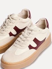 Телесный - Linzi Kaia Lace Up Flatform Trainers - Image 4 of 5
