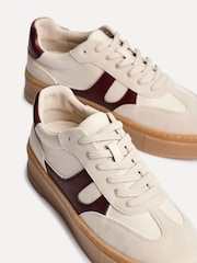 Телесный - Linzi Kaia Lace Up Flatform Trainers - Image 5 of 5