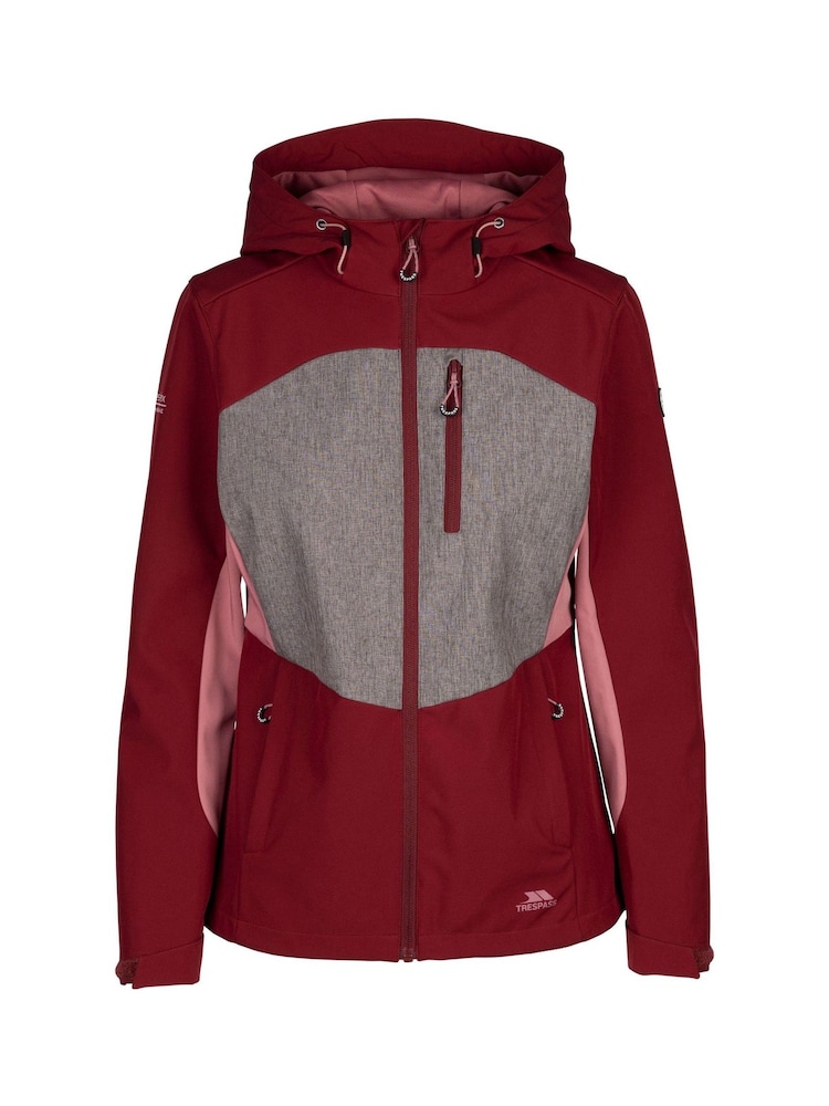 Trespass Female Red Eckwood Softshell Jacket - Imagen 1 de 2 Trespass Female Red Eckwood Softshell Jacket - Imagen 1 de 2