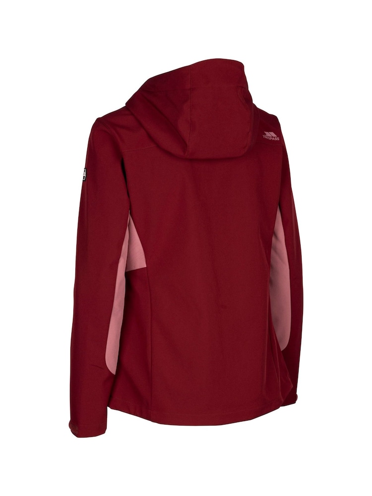 Trespass Female Red Eckwood Softshell Jacket - Image 2 of 2
